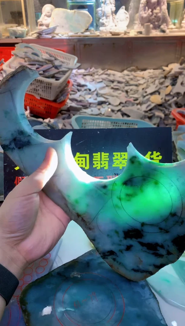 裸石翡翠0朗0翡翠珠宝15