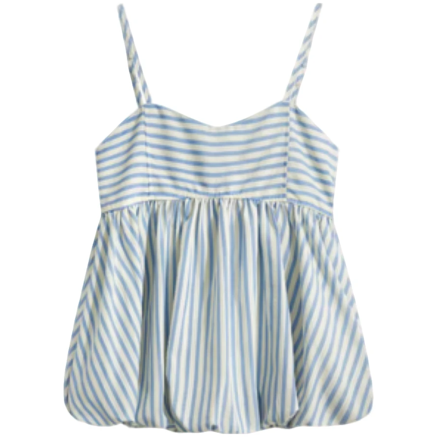 【小依专享】C5F30007A简约休闲轻薄衬衫夏季条纹衬衣-0007