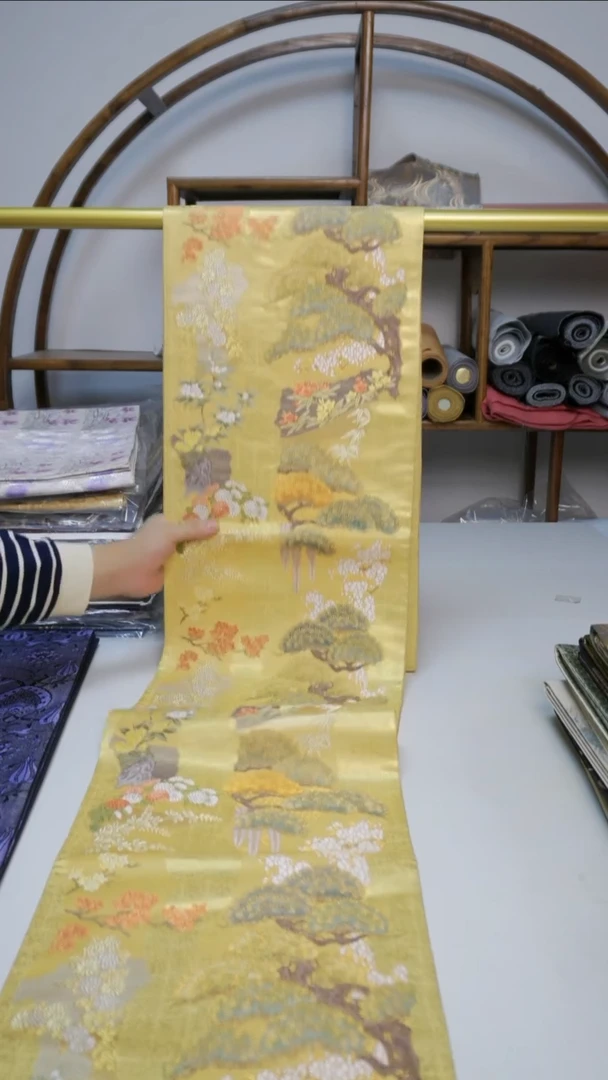 织绣62松树花卉花卉