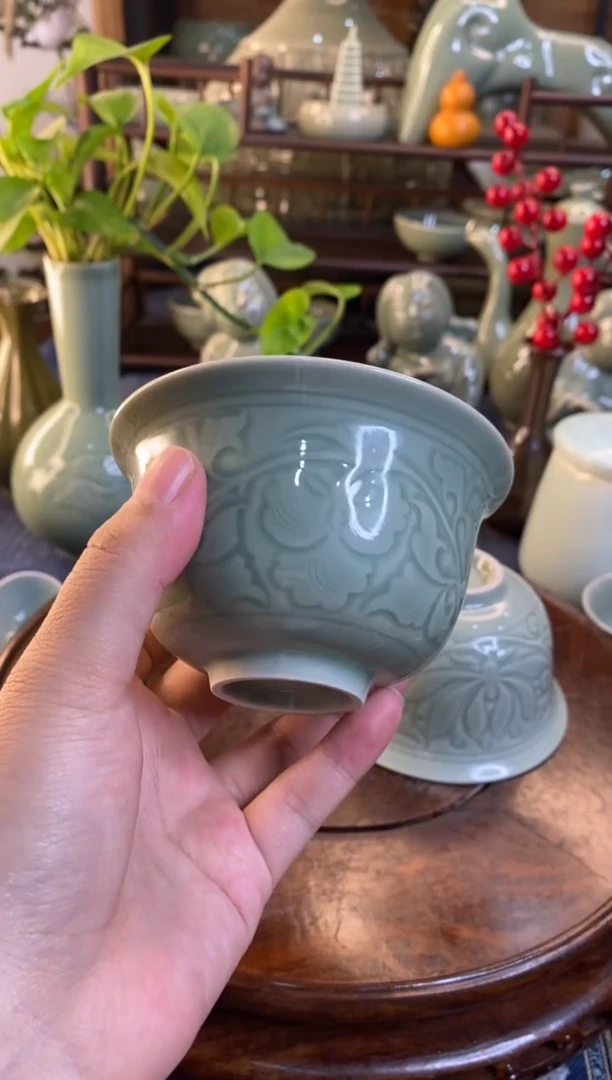 XG001瑕疵 【大】牡丹纹盖碗身子 一个