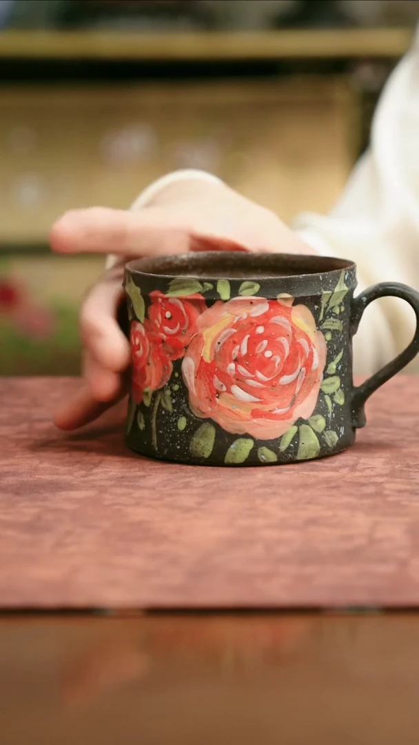 景德镇陶瓷杯碗柴烧多人