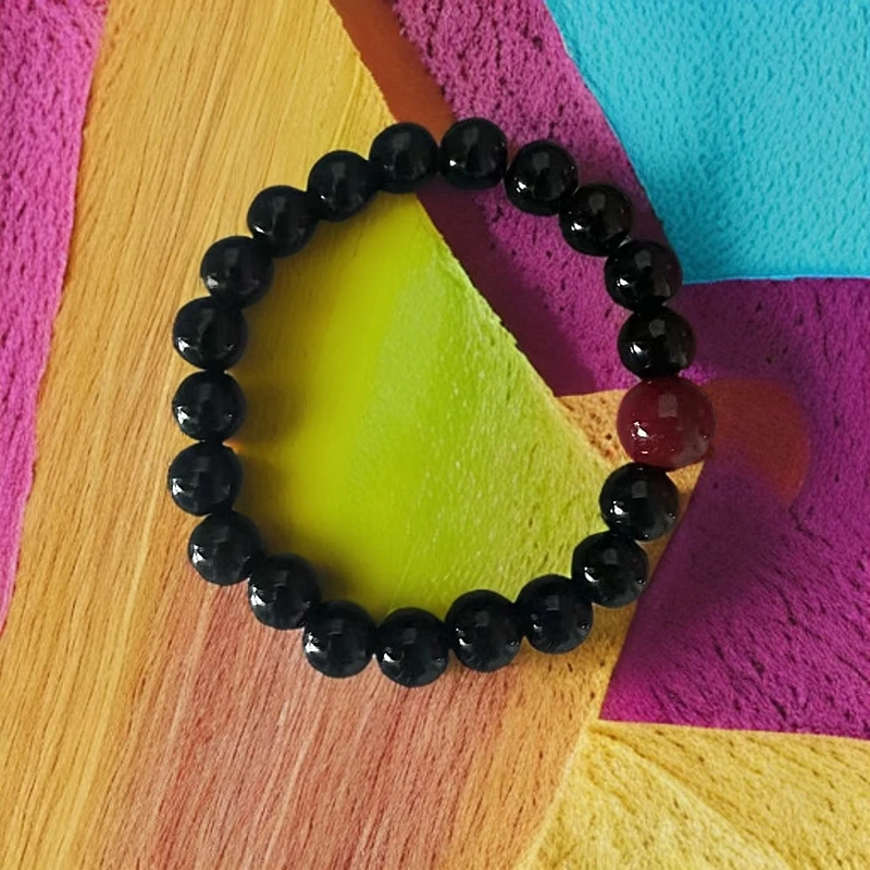 含辰砂工艺品鸿运当头长寿黑包公手串卡10mm