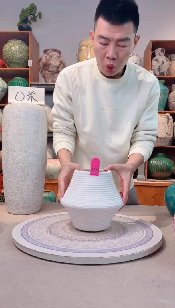 瓶陶瓷花瓶 无花  福利 不能装水 a522