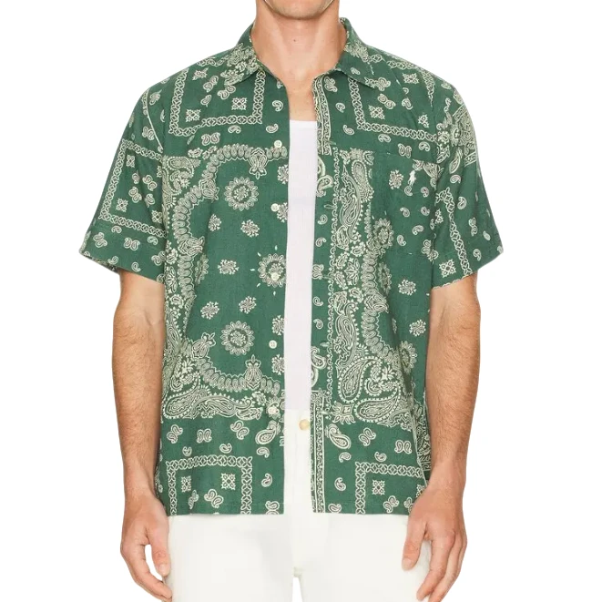 POLO RALPH LAUREN拉夫劳伦亚麻短袖衬衫 710971799001