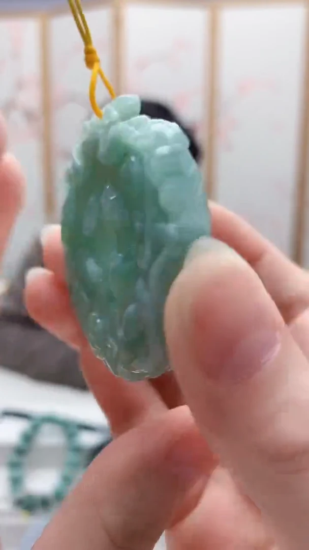 未镶嵌定制翡翠宝****哥5129ry-毛货挂件
