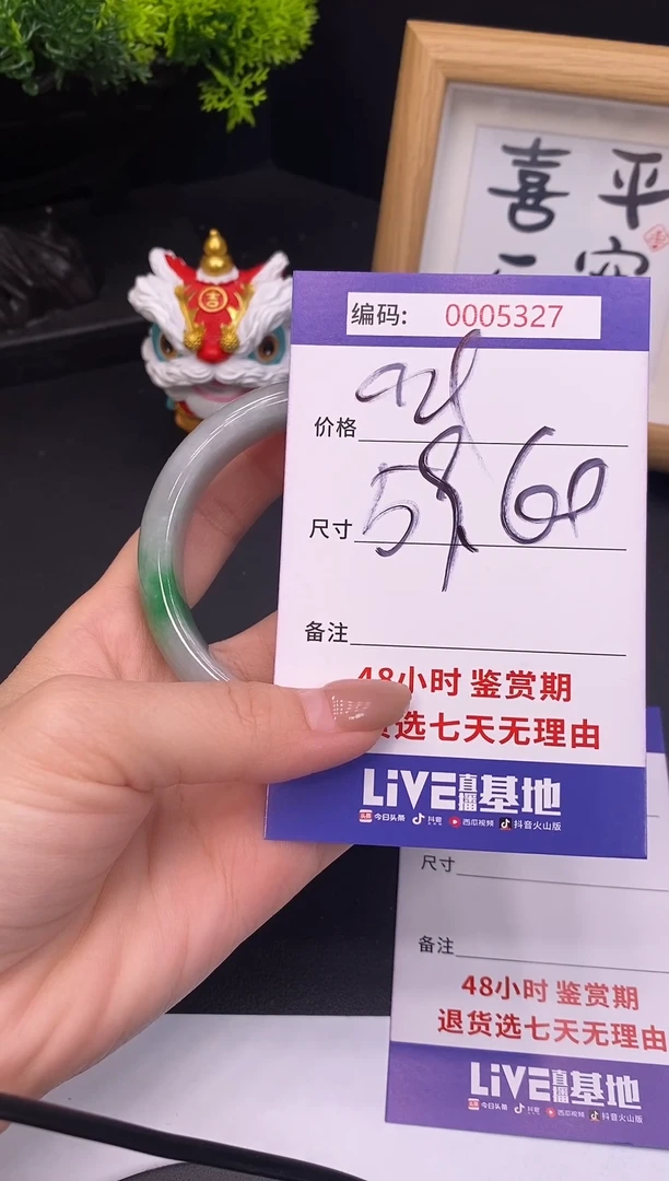 未镶嵌手镯翡翠0005327