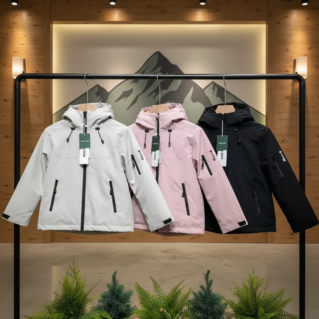 新款儿童三合一户外冲锋衣连帽脱卸内胆加厚三防秋冬保暖外套