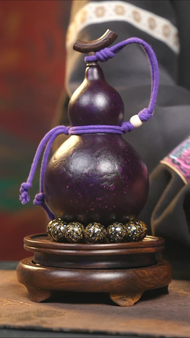 【闪购商品】YS103大漆酒葫芦不包手串及旋转底座