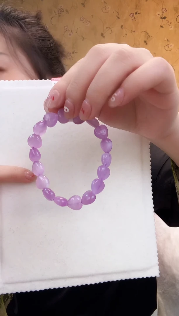 【闪购商品】锂辉石手串未镶嵌紫锂辉手串1130