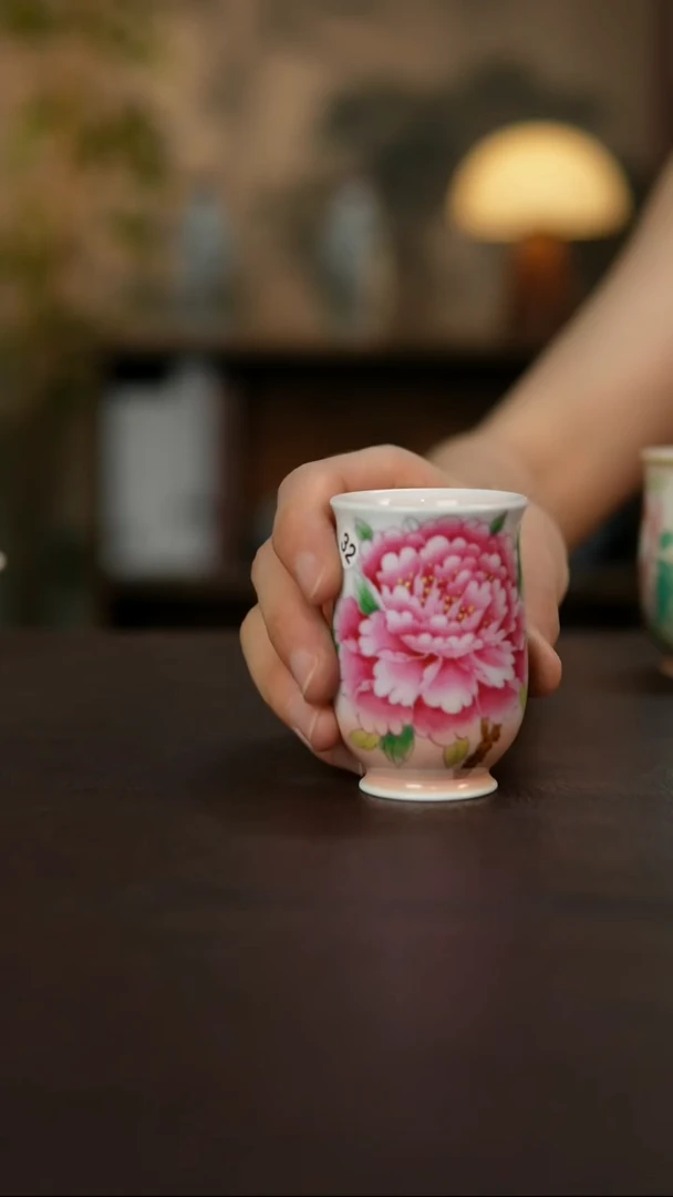 杯景德镇陶瓷杯碗柴烧多人