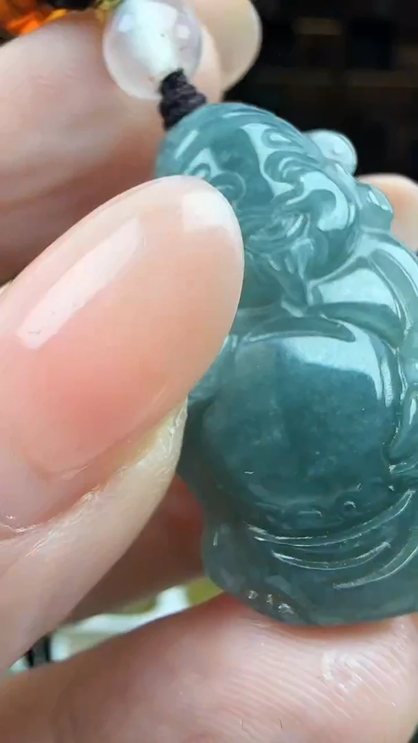 未镶嵌挂件翡翠多样性发其一  小财神