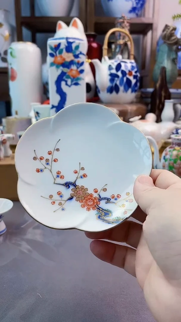 瓷片深川制异形盘