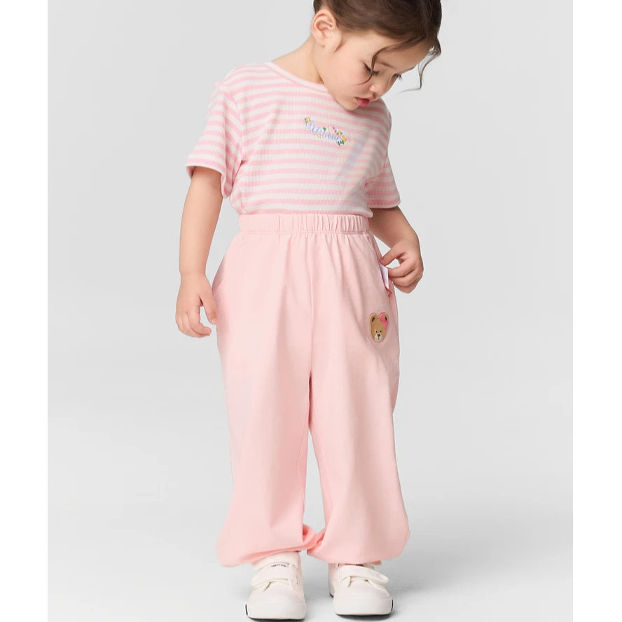 PawinPaw熊粉会员日春夏新款男女童休闲家居裤舒适长裤PCMFFS561E