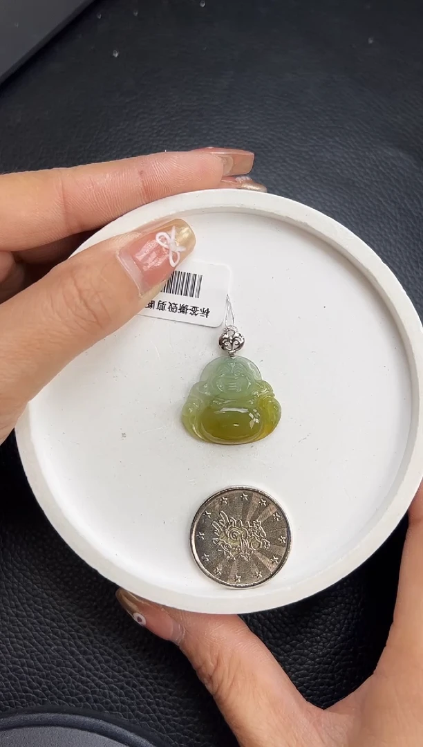 【闪购商品】翡翠颈饰18K金镶嵌YM897-5 佛公