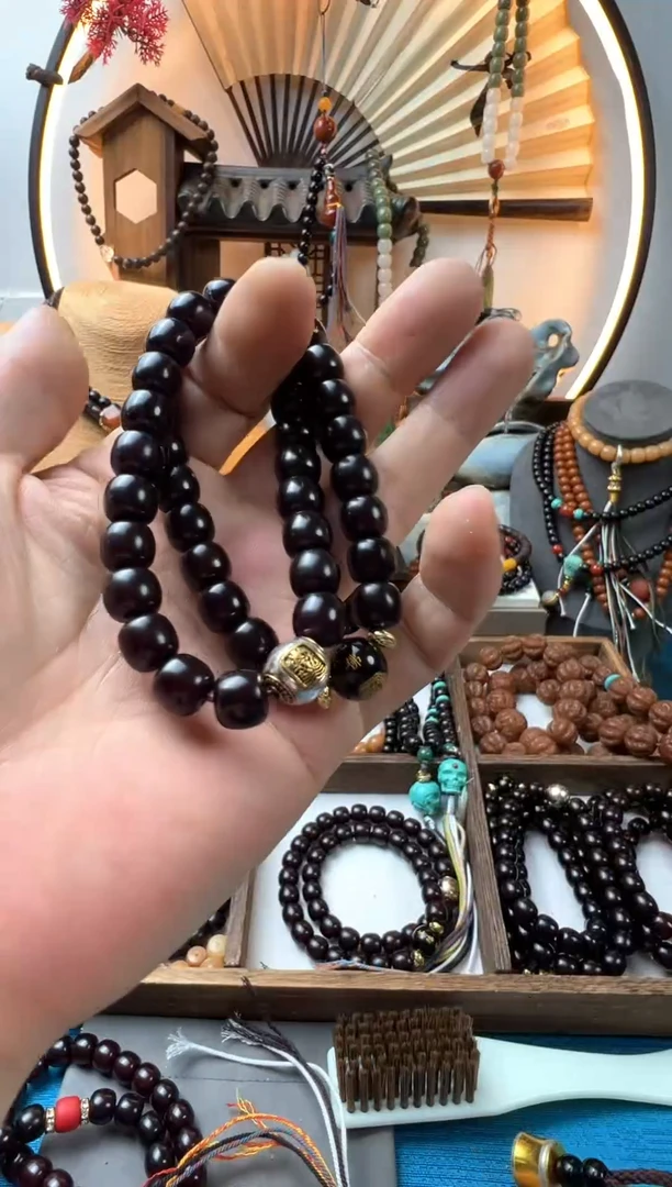 菩提根/象牙果吊坠勇**前20年糖心老菩提108