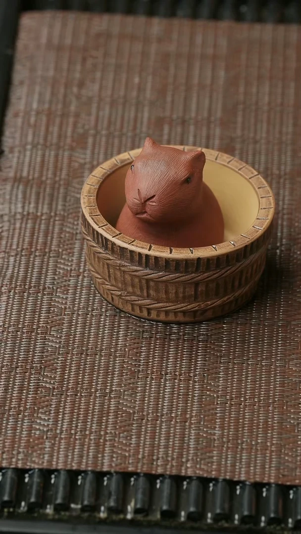 【闪购商品】紫砂茶壶茶宠-卡皮巴拉（套）