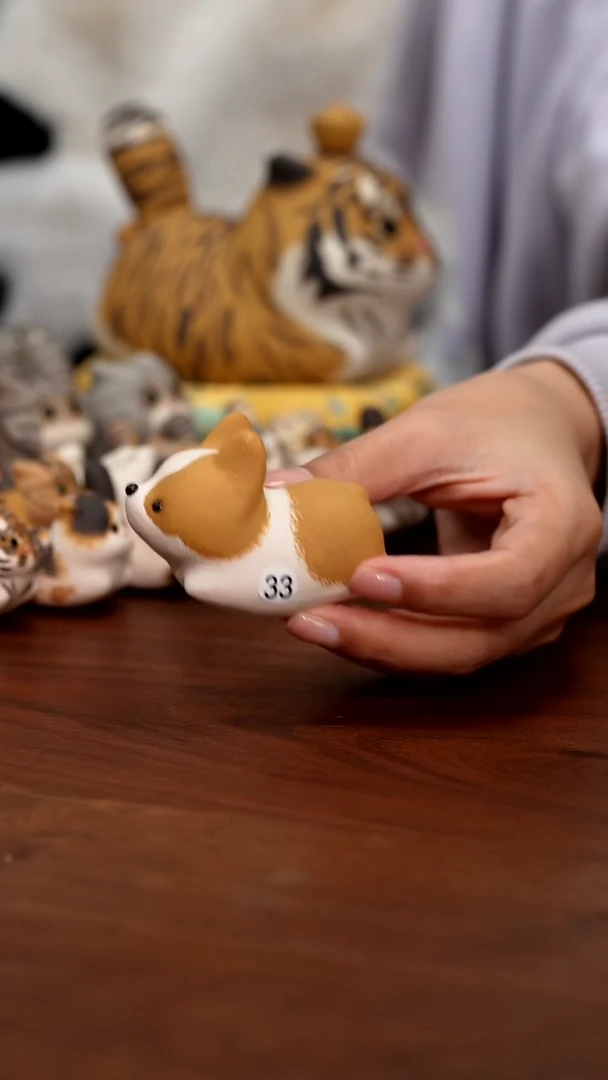 紫砂摆件微瑕狗狗