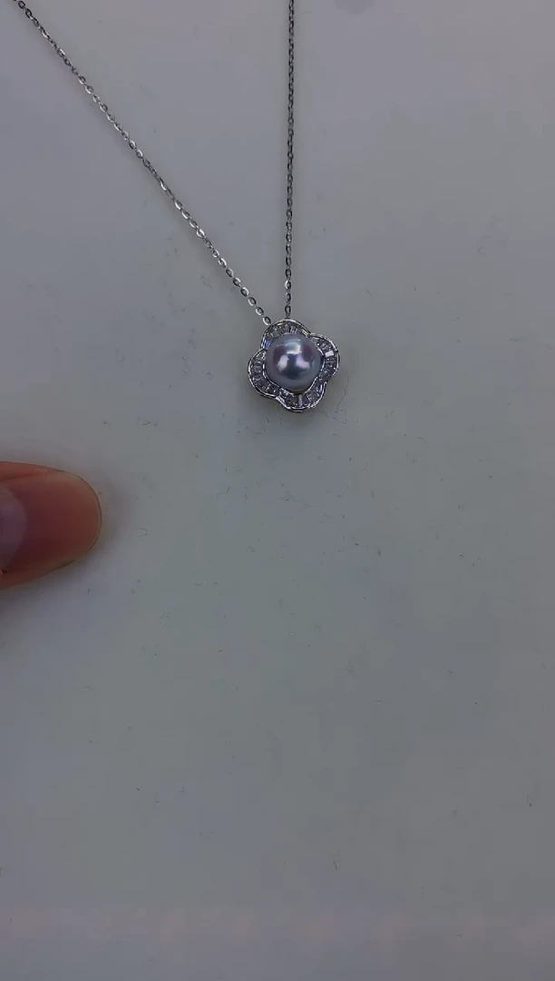 银S925镶嵌DA海水珍珠 GD186 套链 9