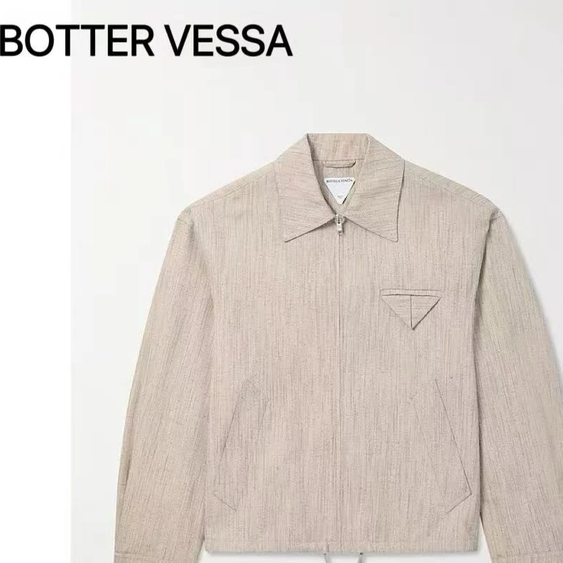 BV【官方正品】保蝶BOTTER VESSA男士翻领时尚梭织夹克