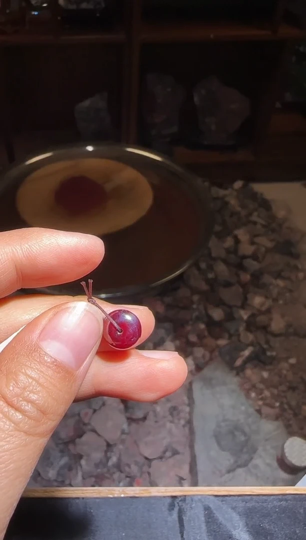 天然辰砂朱砂平安扣41