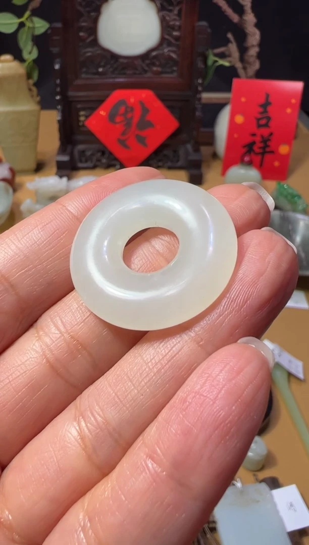 【闪购商品】和田玉山西文物商店 平安扣