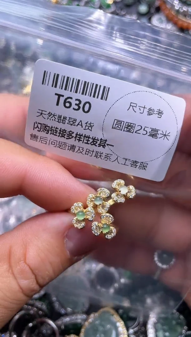 【闪购商品】翡翠颈饰未镶嵌T630戒指 多样性发其一