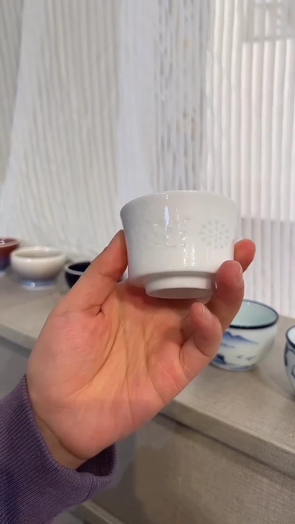 景德镇高温瓷玲珑瓷马蹄