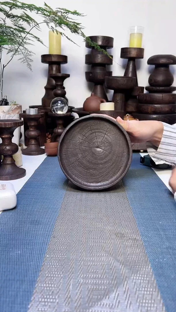 香樟木侘寂风碳化木器