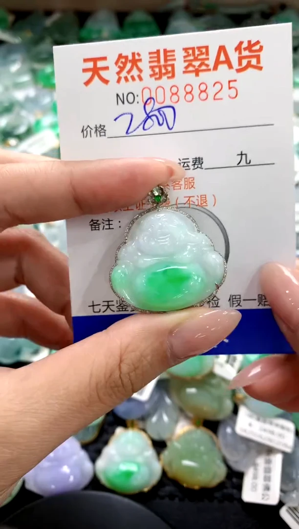 翡翠18K金镶嵌颈饰1111111111111111