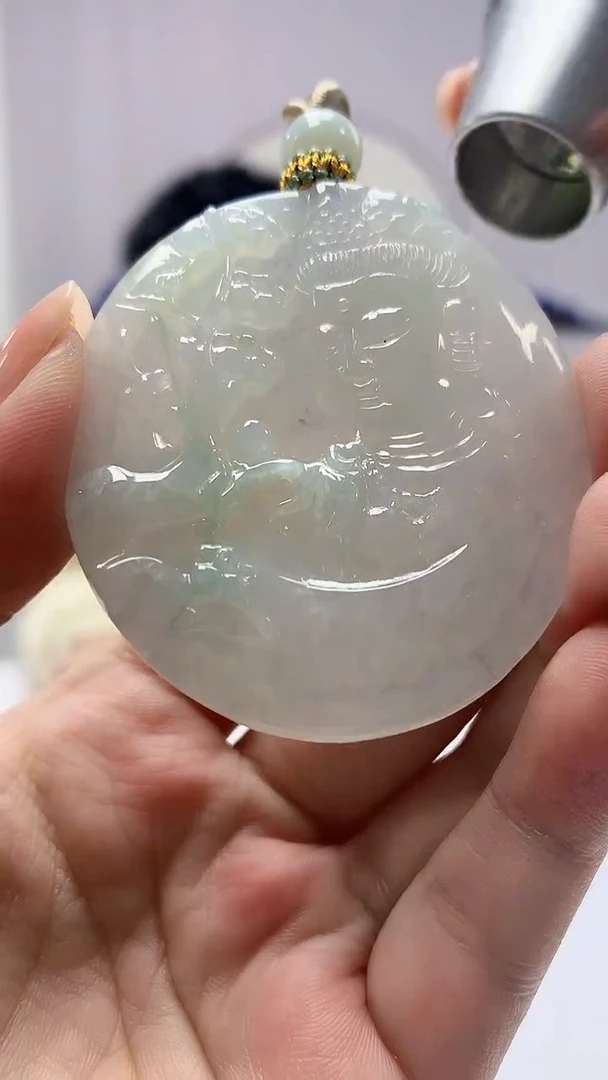 【闪购商品】定制翡翠未镶嵌5028ms-毛货挂件39