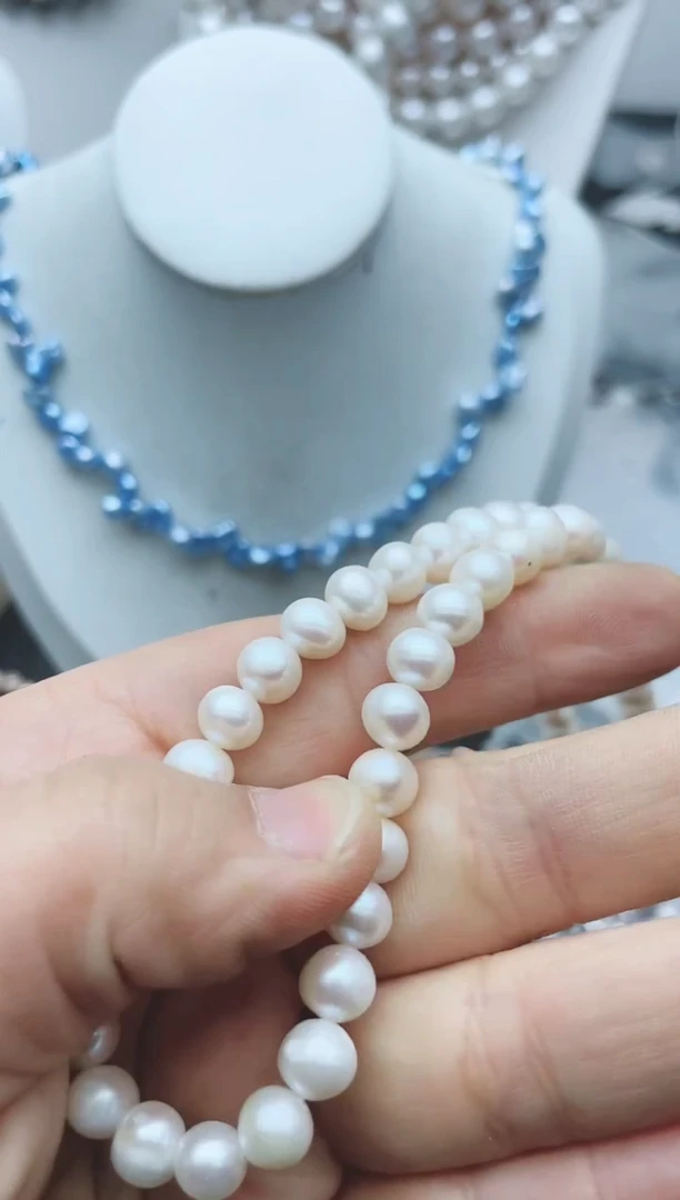 【闪购商品】淡水珍珠颈饰钛钢1