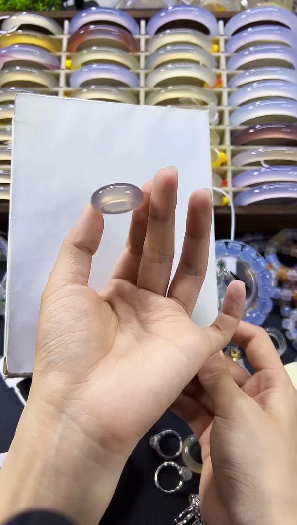 玛瑙/玉髓手镯未镶嵌帝王紫戒圈