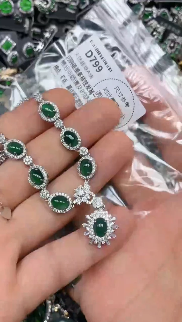 颈饰未镶嵌翡翠D799项链