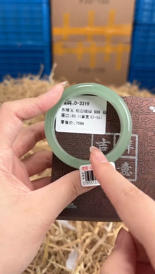 未镶嵌手镯石英质玉D-3319