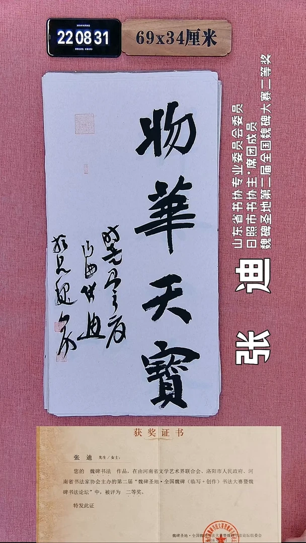 书法287    张老师书法作品