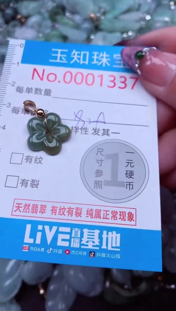 吊坠(不含链)未镶嵌翡翠1337