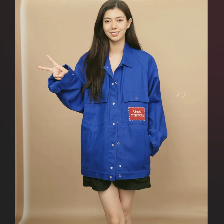95新 GUCCI/古驰 牛仔外套44码蓝色/250831GRX8XA04