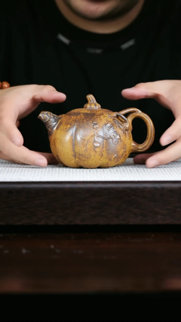 茶杯紫砂柴烧南瓜240cc
