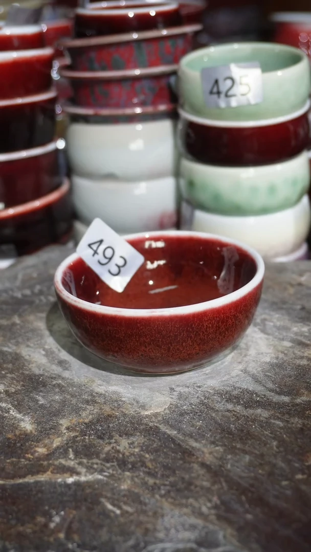 摆件陶精品窑变钧瓷茶器