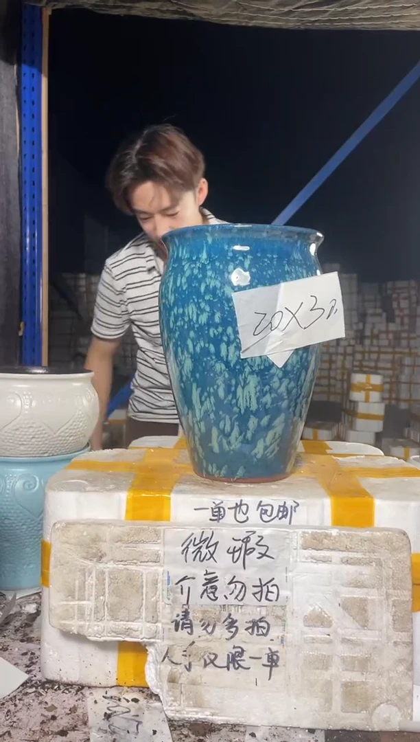 紫砂花盆紫砂花盆宜兴紫砂粗陶花盆20*30