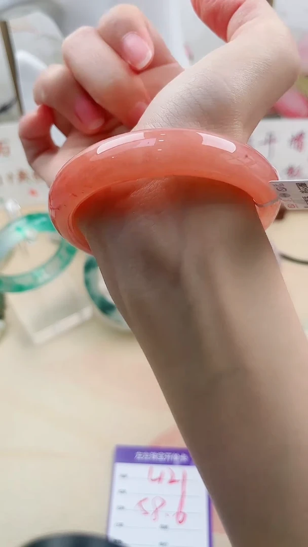 石英质玉手镯未镶嵌L121微色差58.6mm