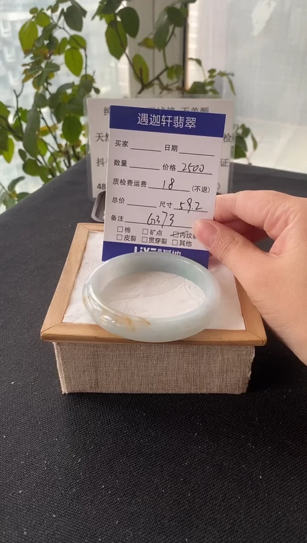 未镶嵌手镯翡翠59圈口 G373编码