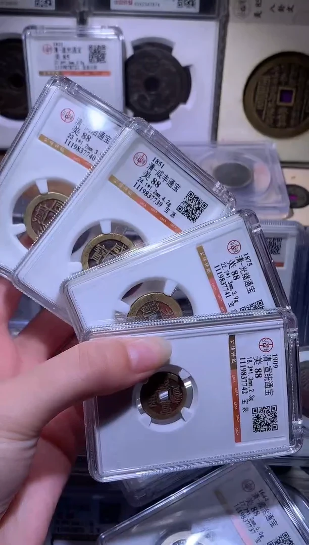 铜轻**跃钱缘/25/同治咸丰光绪宣统传世朱红