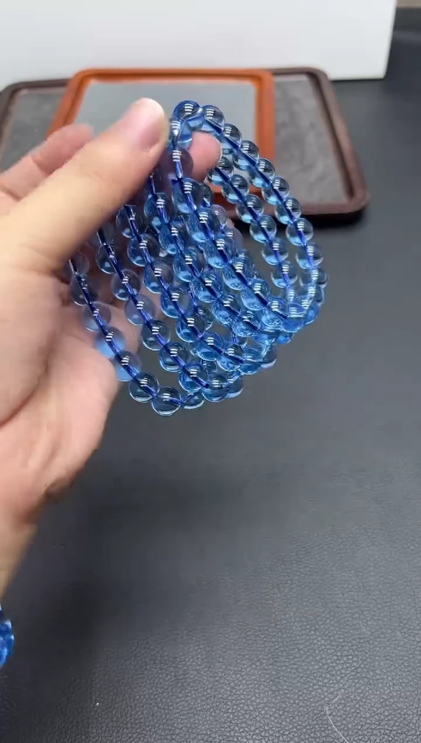 未镶嵌手串海蓝宝石圣玛丽亚海蓝宝10mm