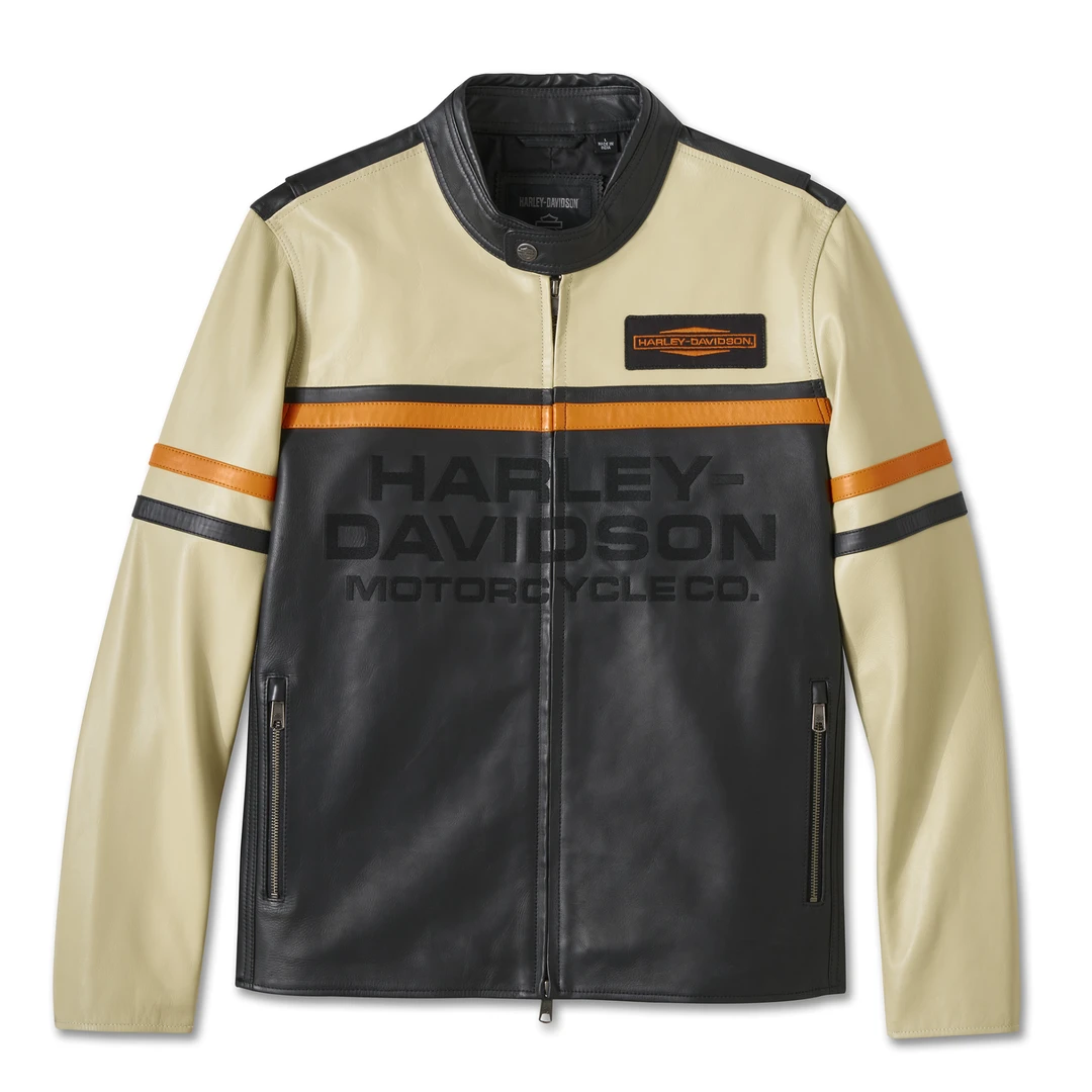 哈雷男士皮衣97000-25VM