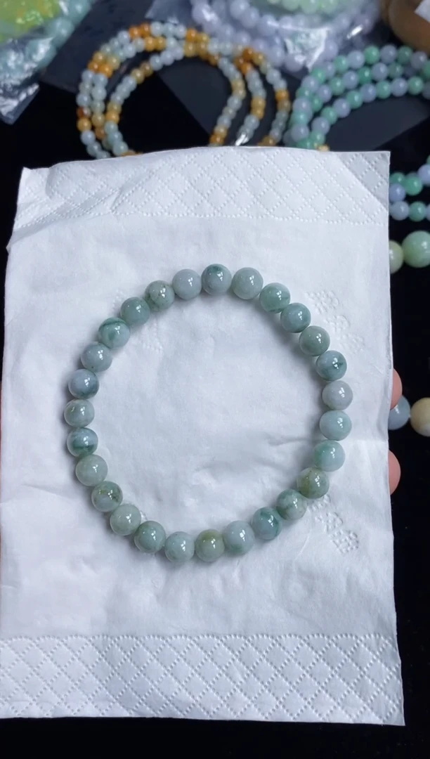 未镶嵌手串翡翠76号链接天然缅甸翡翠A货一物一证