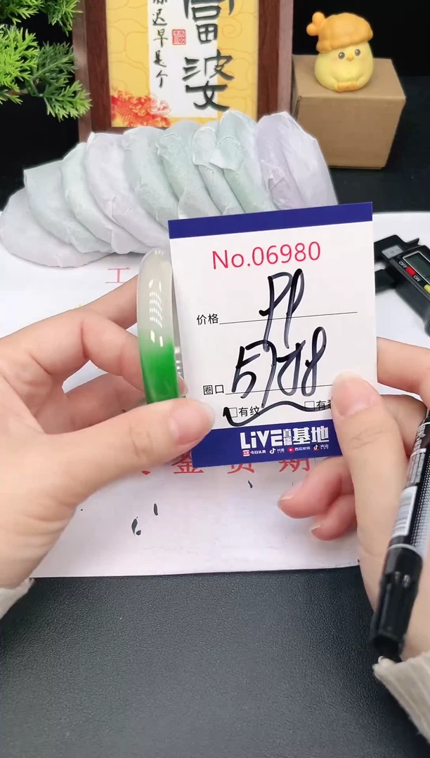 未镶嵌手镯翡翠6980
