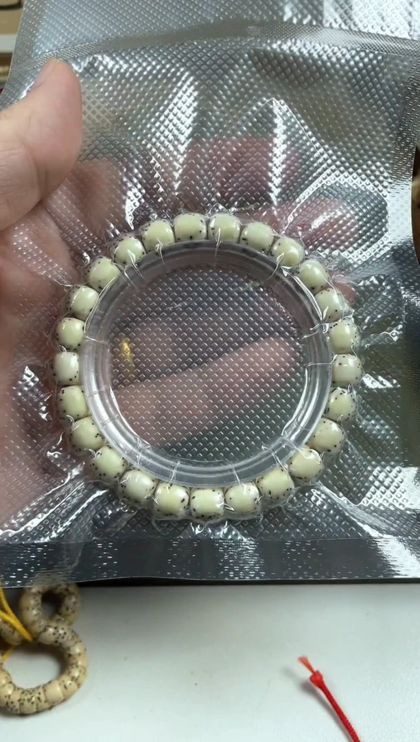 手串星月菩提原生态石玉料河豚单圈9*8