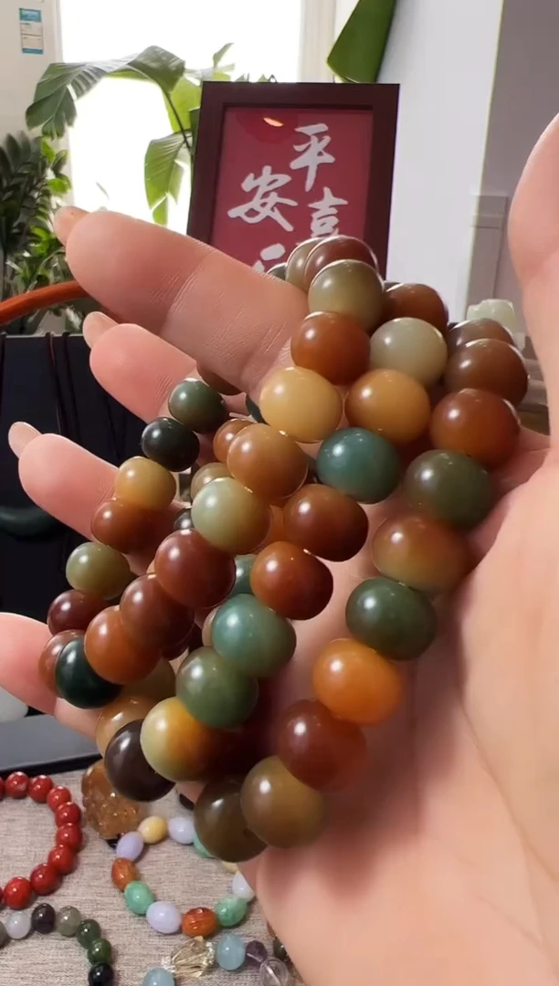手串菩提根/象牙果菩提手串多色敦煌