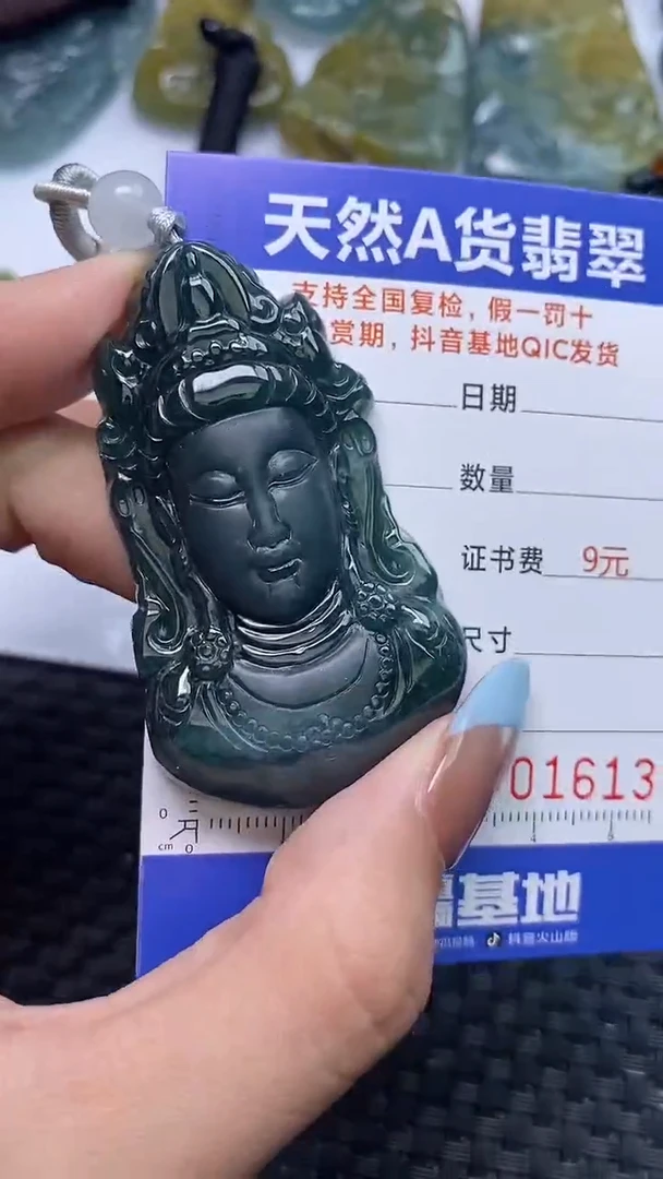 翡翠未镶嵌颈饰    1613
